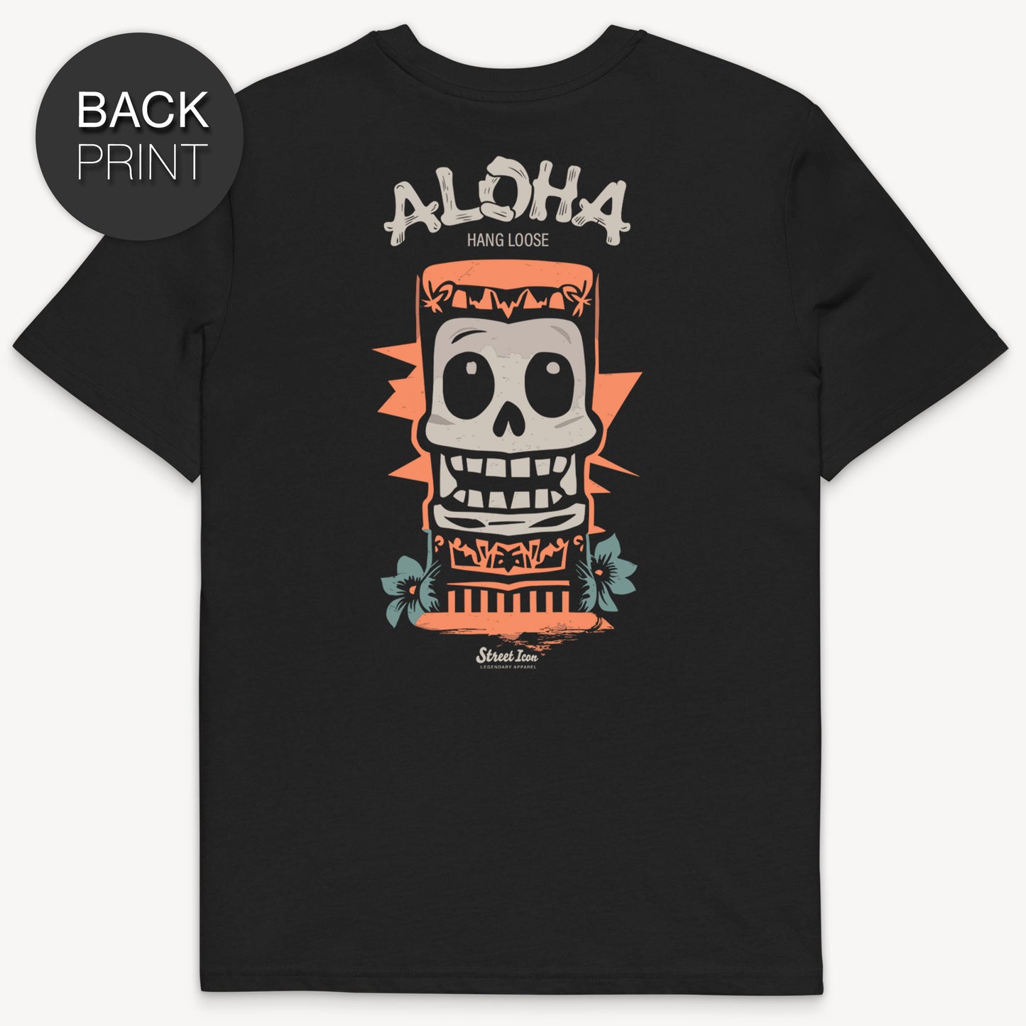 Aloha Hang Loose - Premium T-Shirt mit 2-seitigem Druck