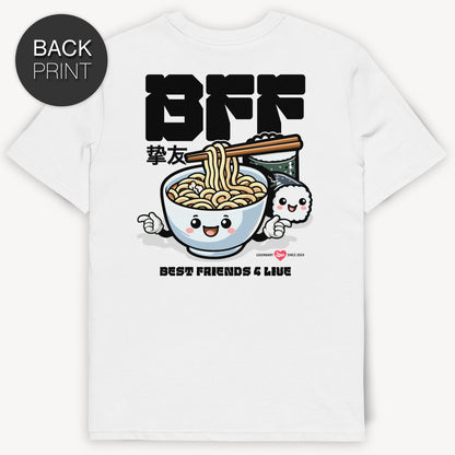 BFF Ramen - Premium T-Shirt mit 2-seitigem Druck