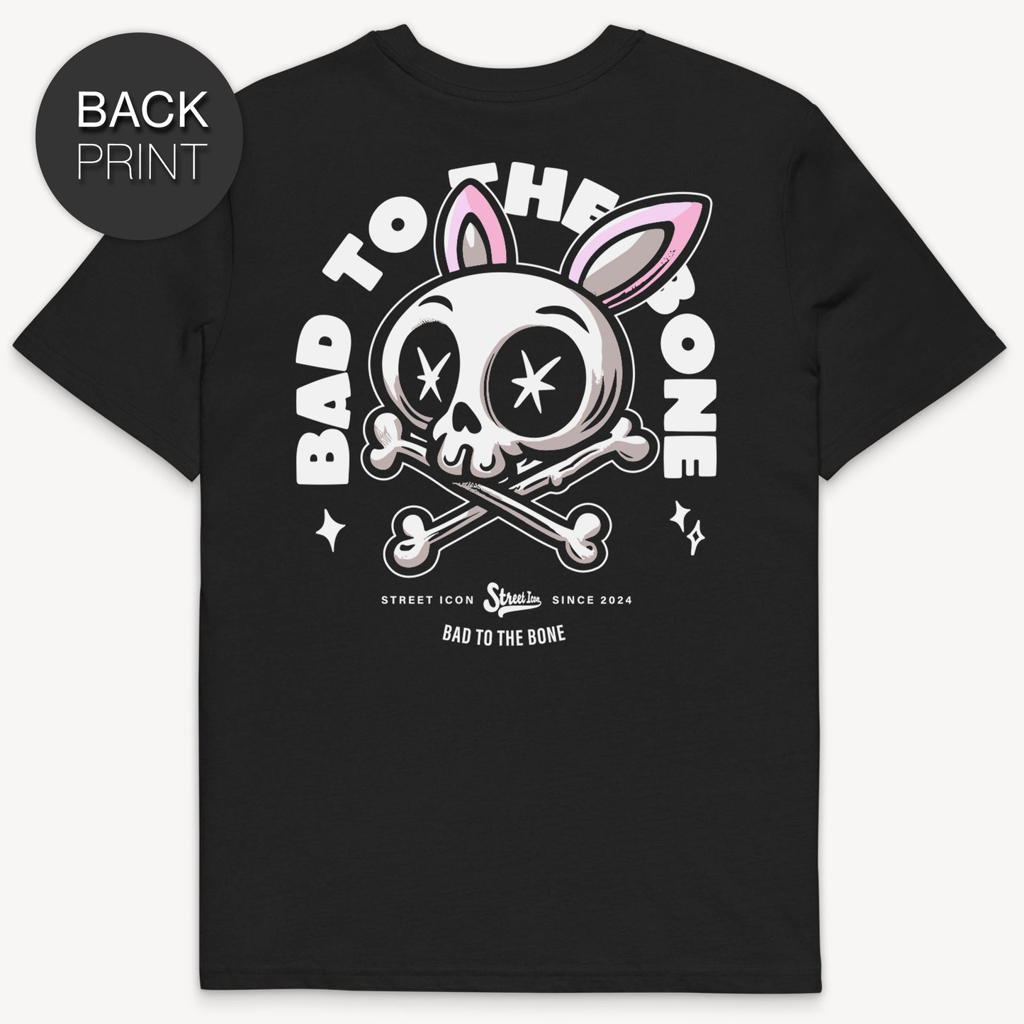 Bad Bone Bunny - T-Shirt mit 2-seitigem Druck