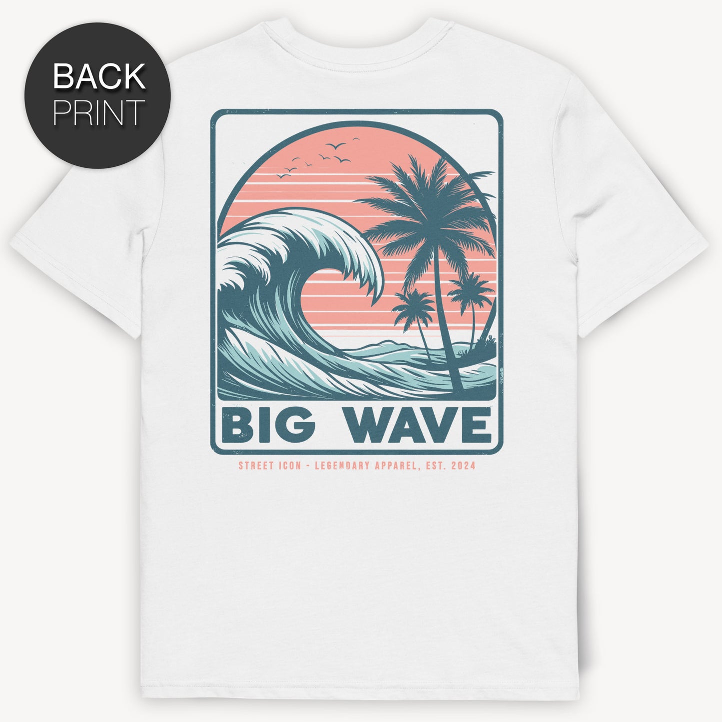 Big Wave - T-Shirt mit 2-seitigem Druck