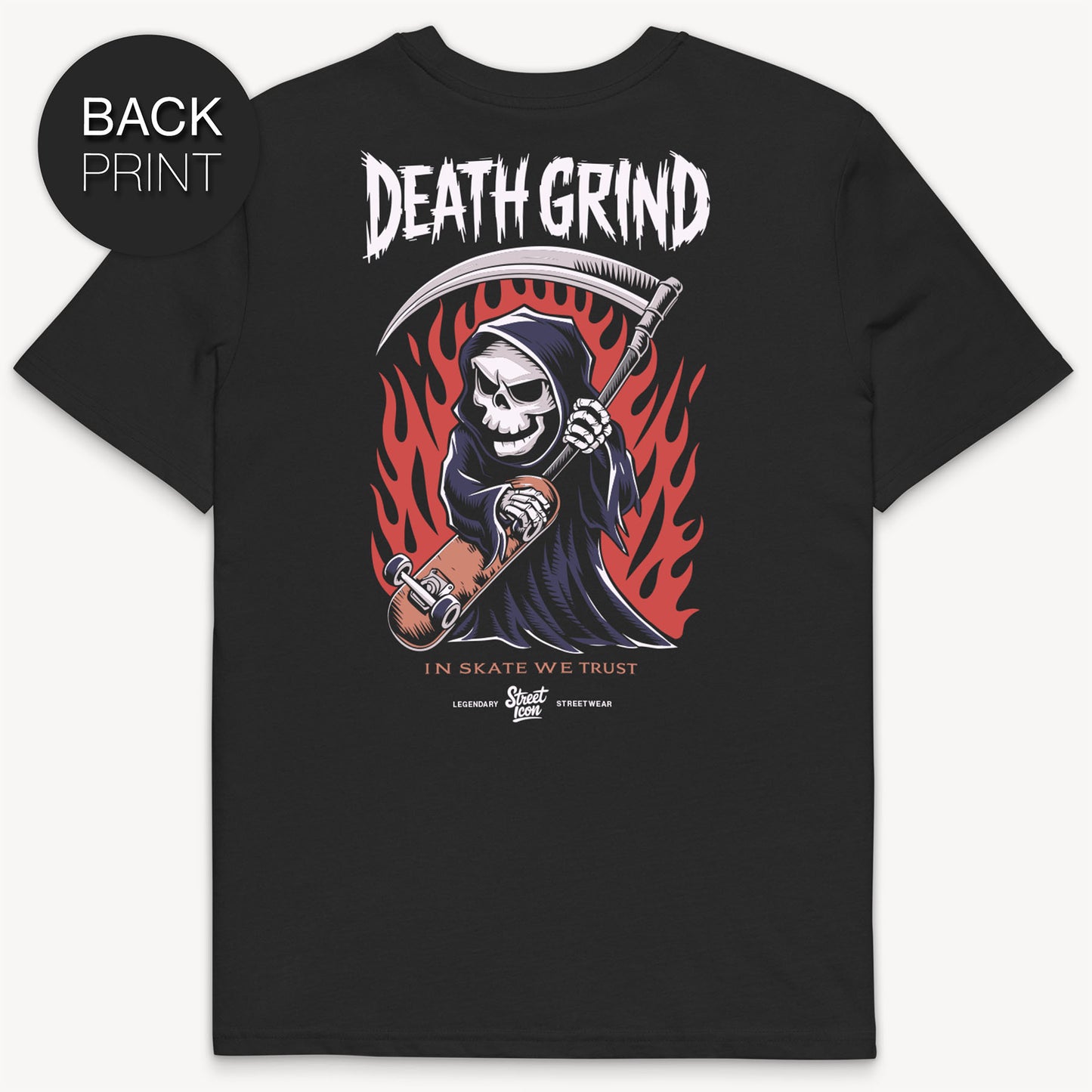 Death Grind T-Shirt mit 2-seitigem Print