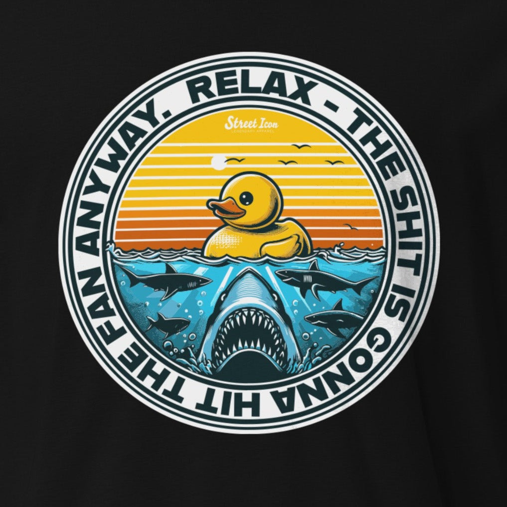 Relax Ducky Emblem - Premium T-Shirt