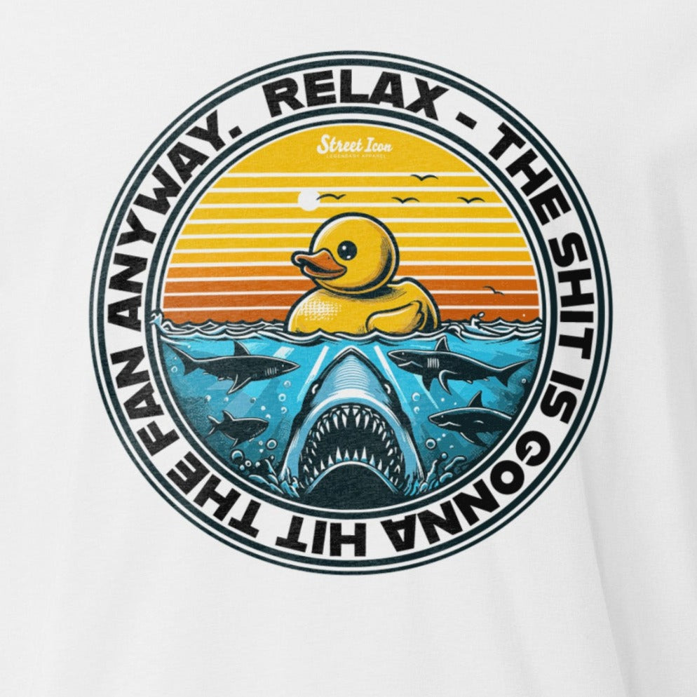 Relax Ducky Emblem - Premium T-Shirt