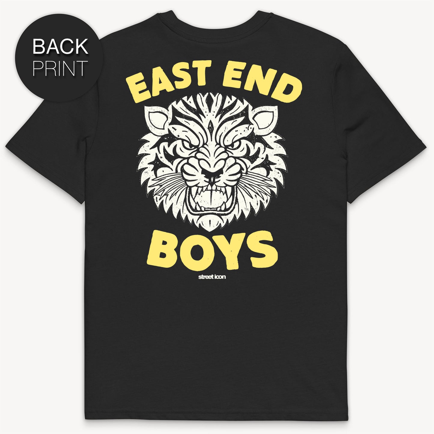 East End Boys - Tiger T-Shirt mit 2-seitigem Print