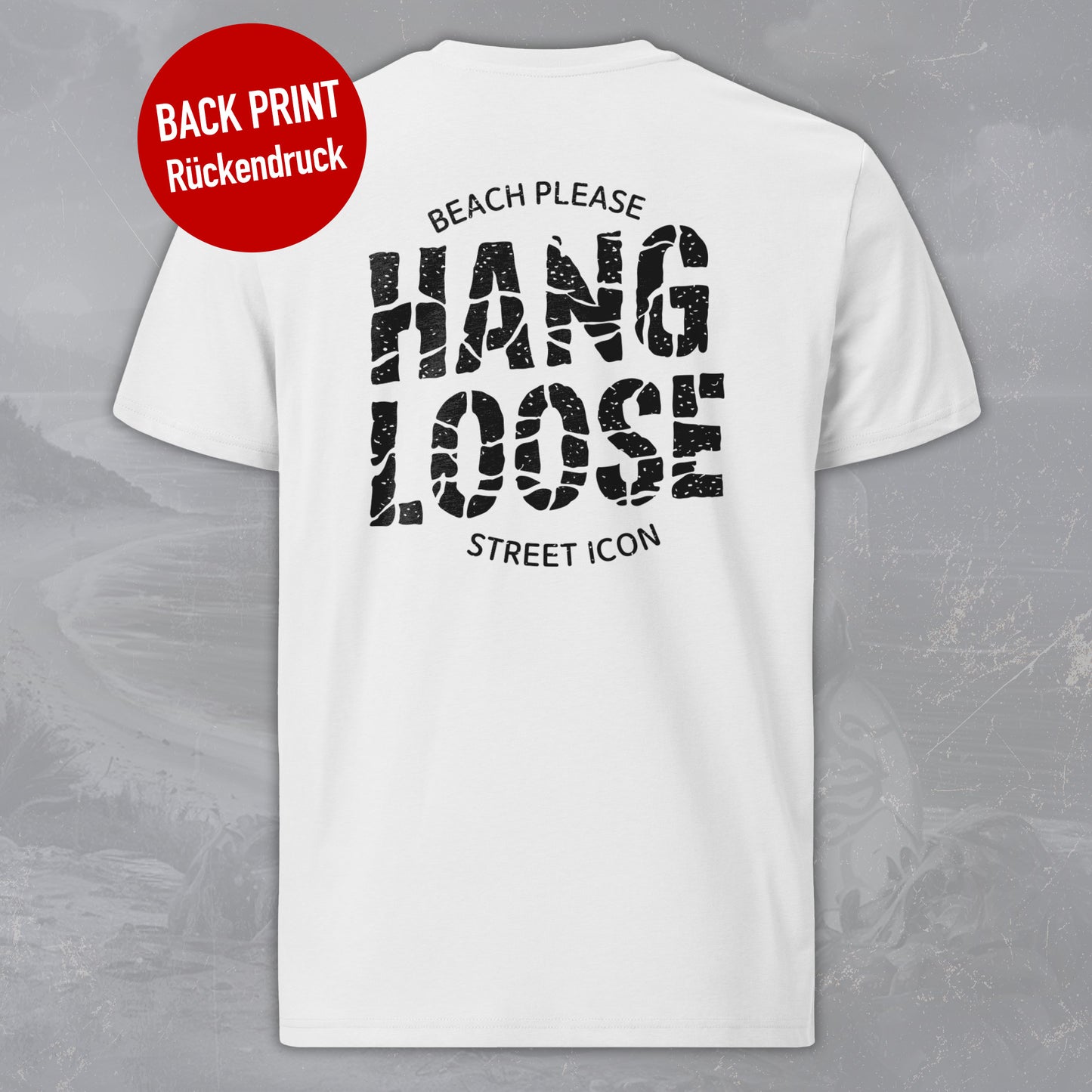 Hang Loose - Premium T-Shirt mit Backprint