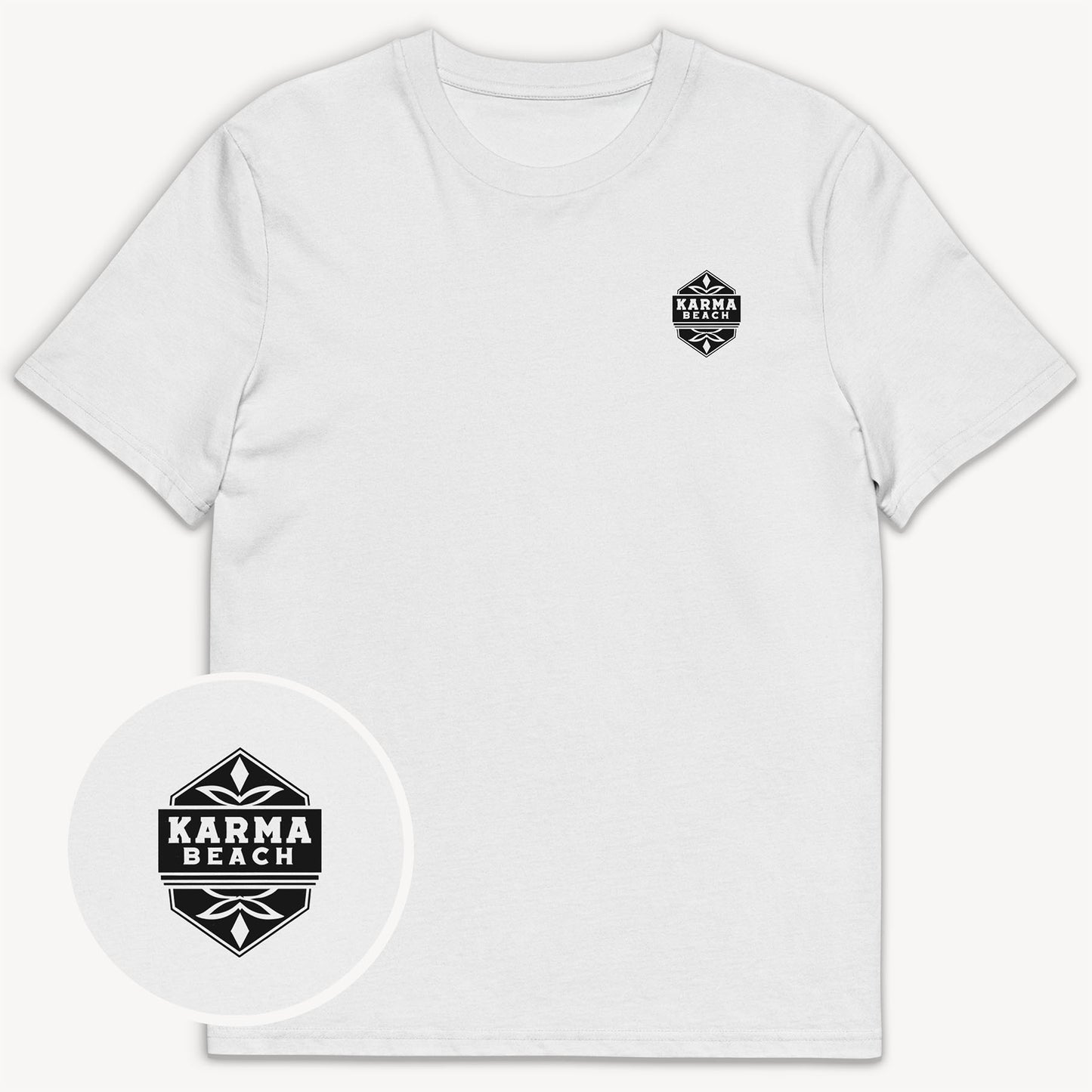 Karma Beach Emblem T-Shirt mit 2-seitigem Print