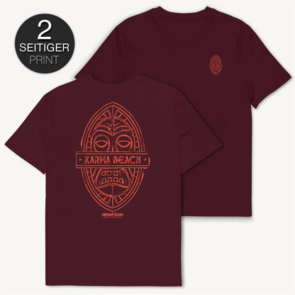 Karma Beach Shield T-Shirt mit 2-seitigem Print