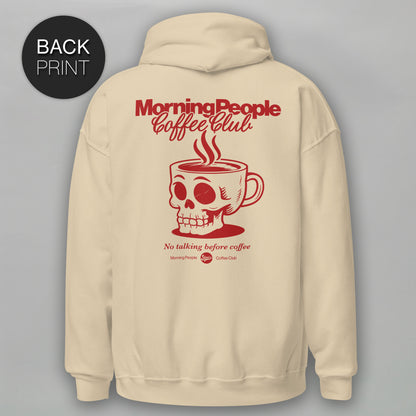 Morning Coffee People Club - Hoodie mit Back Print