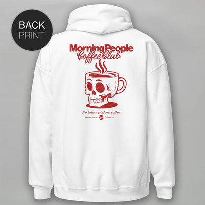 Morning Coffee People Club - Hoodie mit Back Print