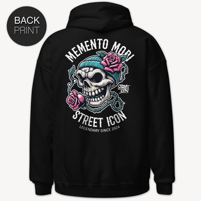 Memento Mori Skull - Zip Hoodie mit 2-seitigem Druck