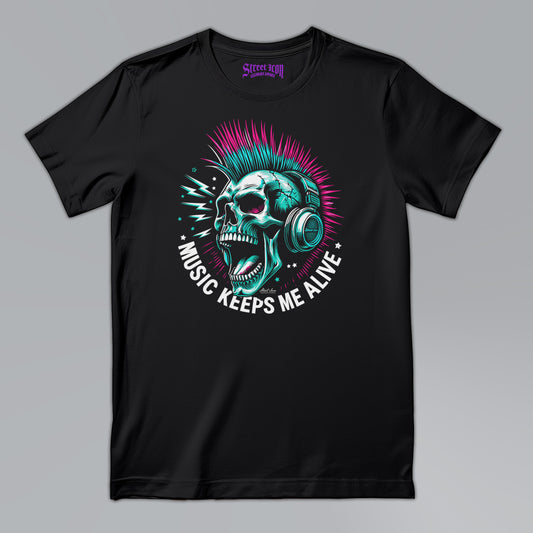 Music keeps me alive - Premium T-Shirt