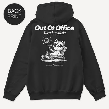 Out Of Office Cat - Hoodie mit Backprint