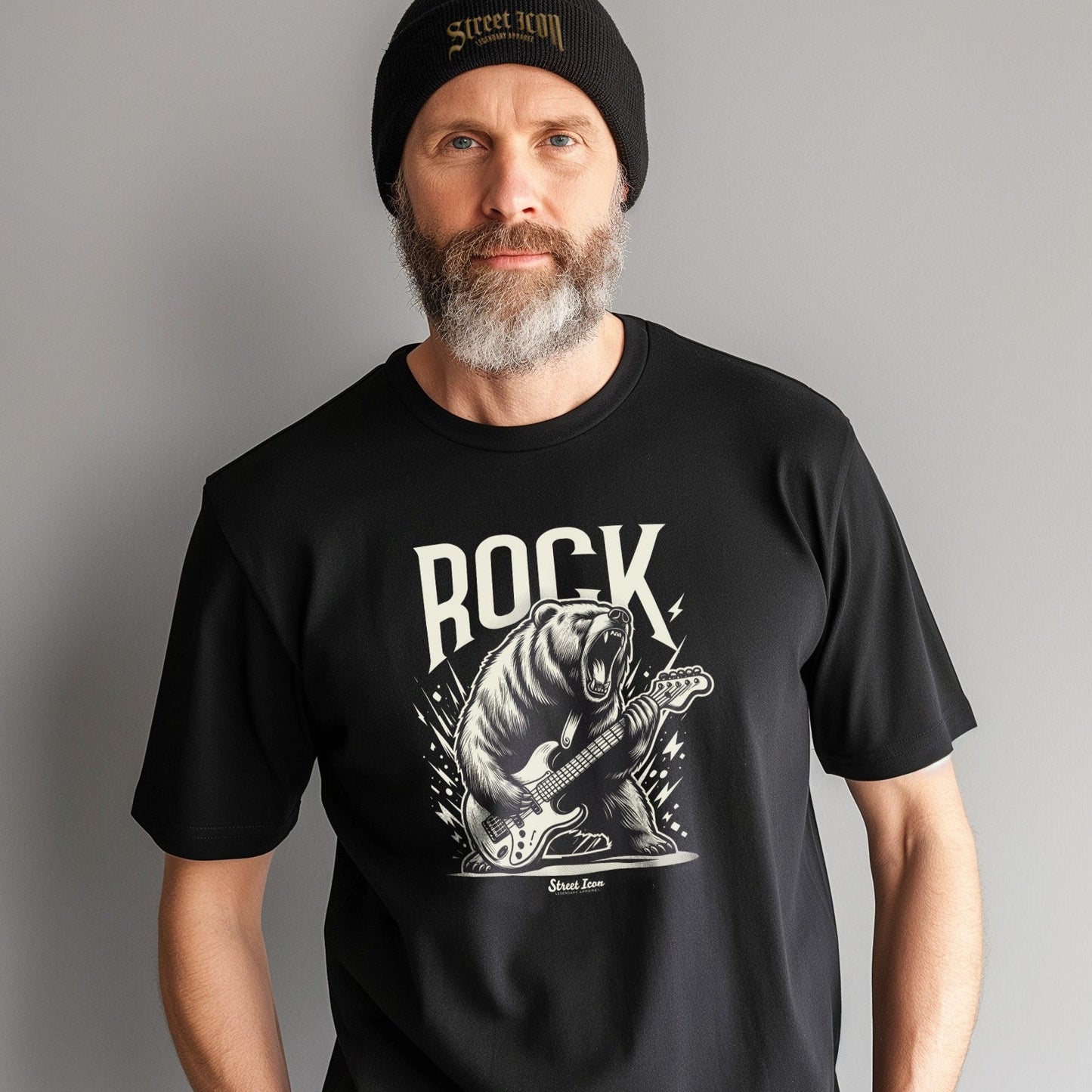 Rock Guitar Bear - Premium T-Shirt