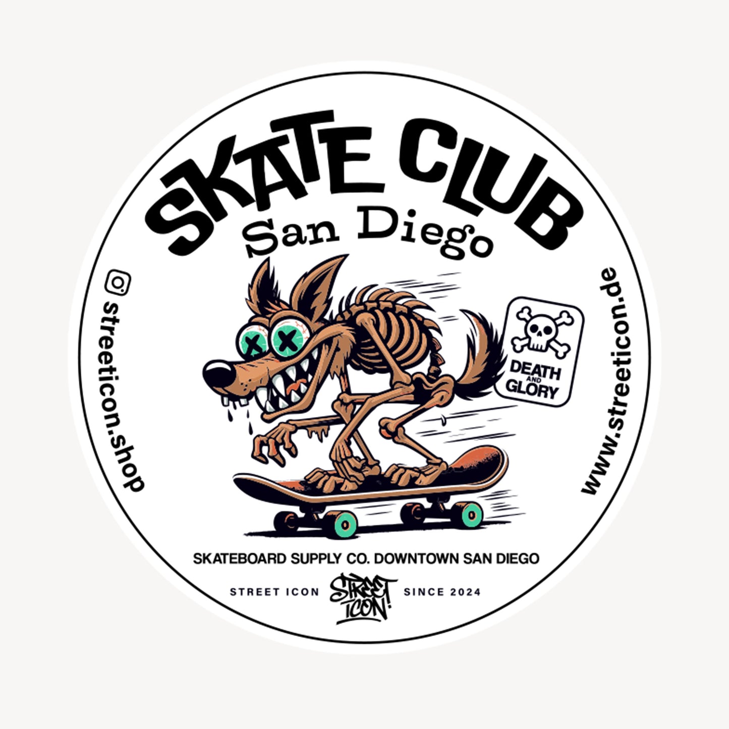 Skate Club - Aufkleber