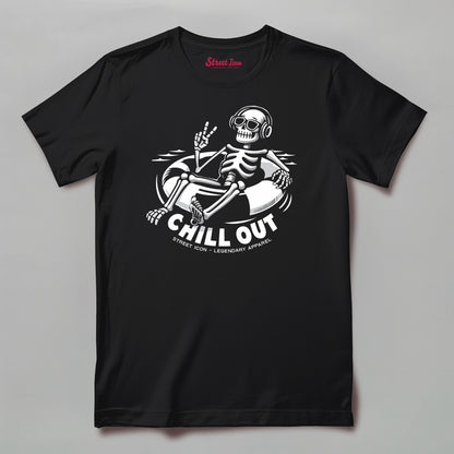 Chill Out Skelett - T-Shirt