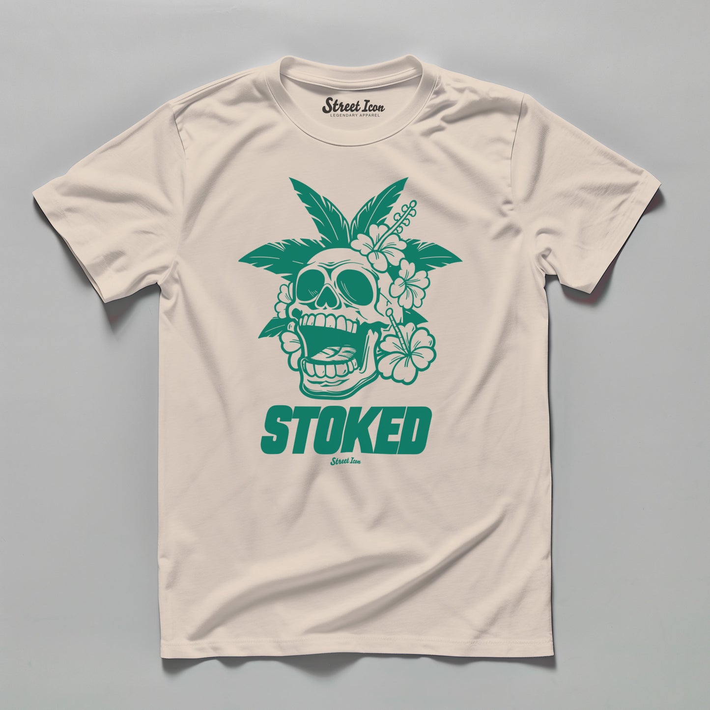 Stoked Skull - Premium T-Shirt