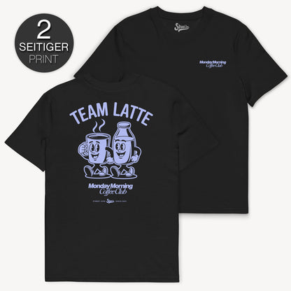 Team Latte - T-Shirt mit 2-seitigem Druck