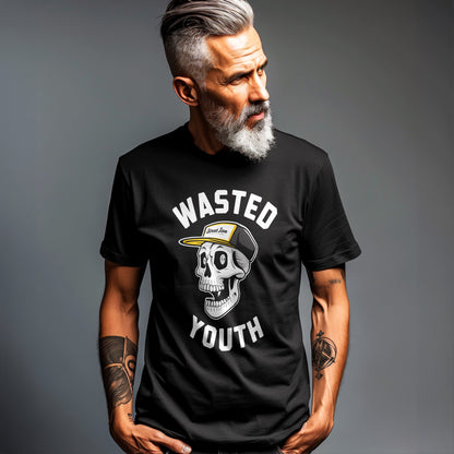 Wasted Skate Skull - Premium T-Shirt