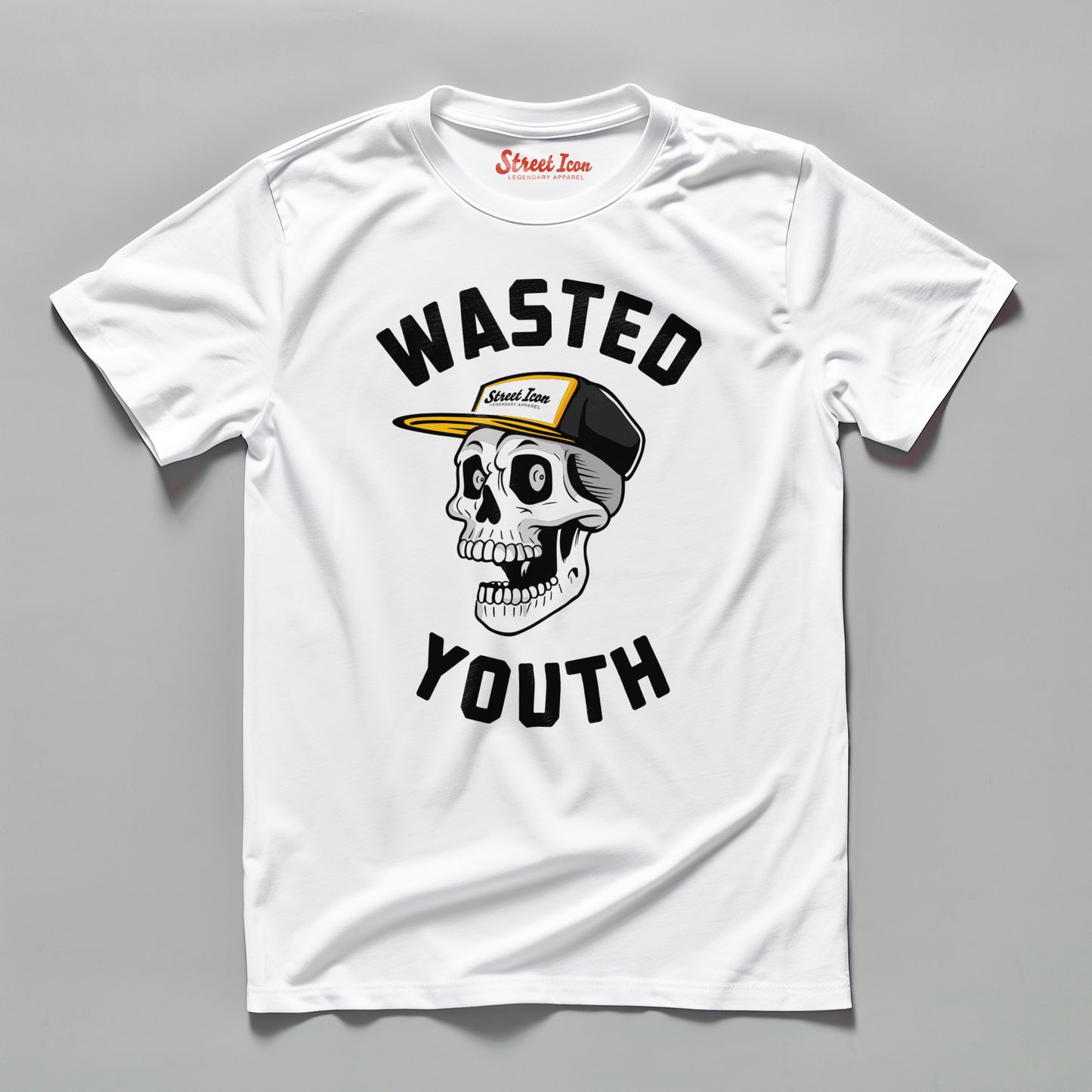 Wasted Skate Skull - Premium T-Shirt