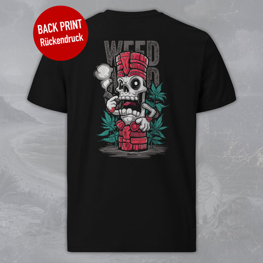 Weed Totem - Premium T-Shirt mit Backprint