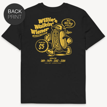 Willie's Walkin' Wiener - T-Shirt mit Backprint