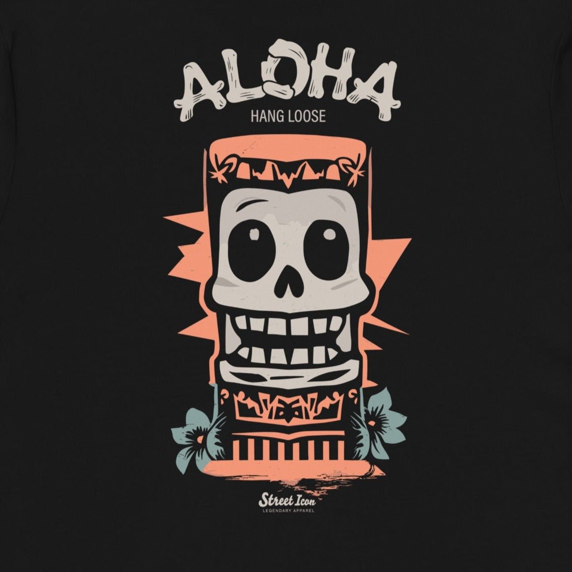 Aloha Hang Loose - Premium T-Shirt mit 2-seitigem Druck - Street Icon