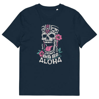 Aloha Tiki Statue - Premium T-Shirt - Street Icon