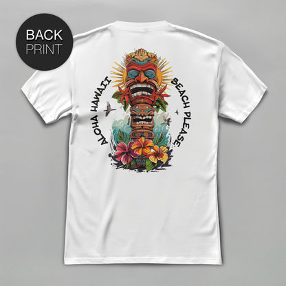 Aloha Totem - Premium T - Shirt mit Back Print - Street Icon