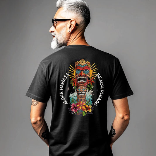 Aloha Totem - Premium T-Shirt mit Backprint - Street Icon