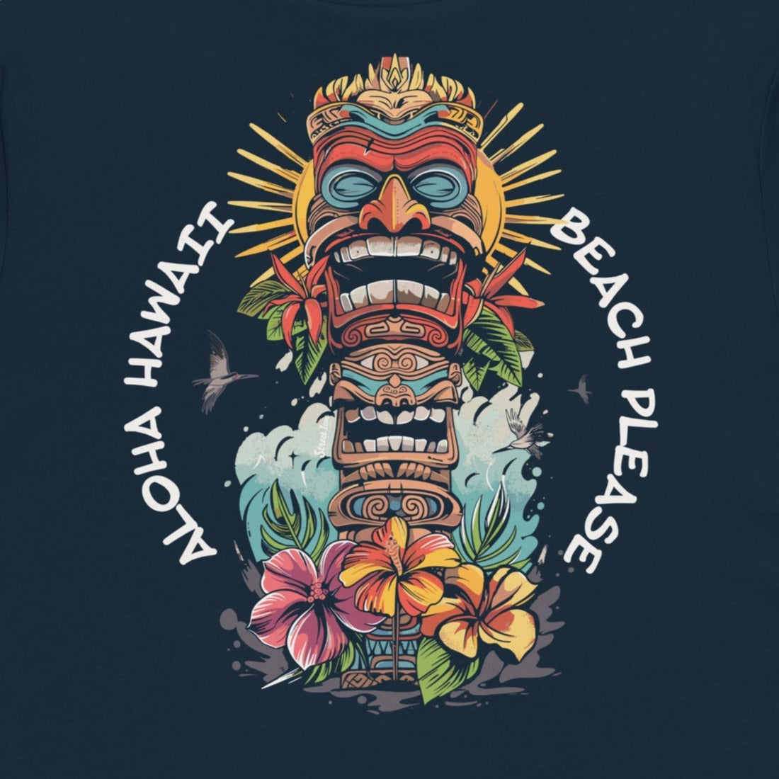 Aloha Totem - Premium T-Shirt mit Backprint - Street Icon