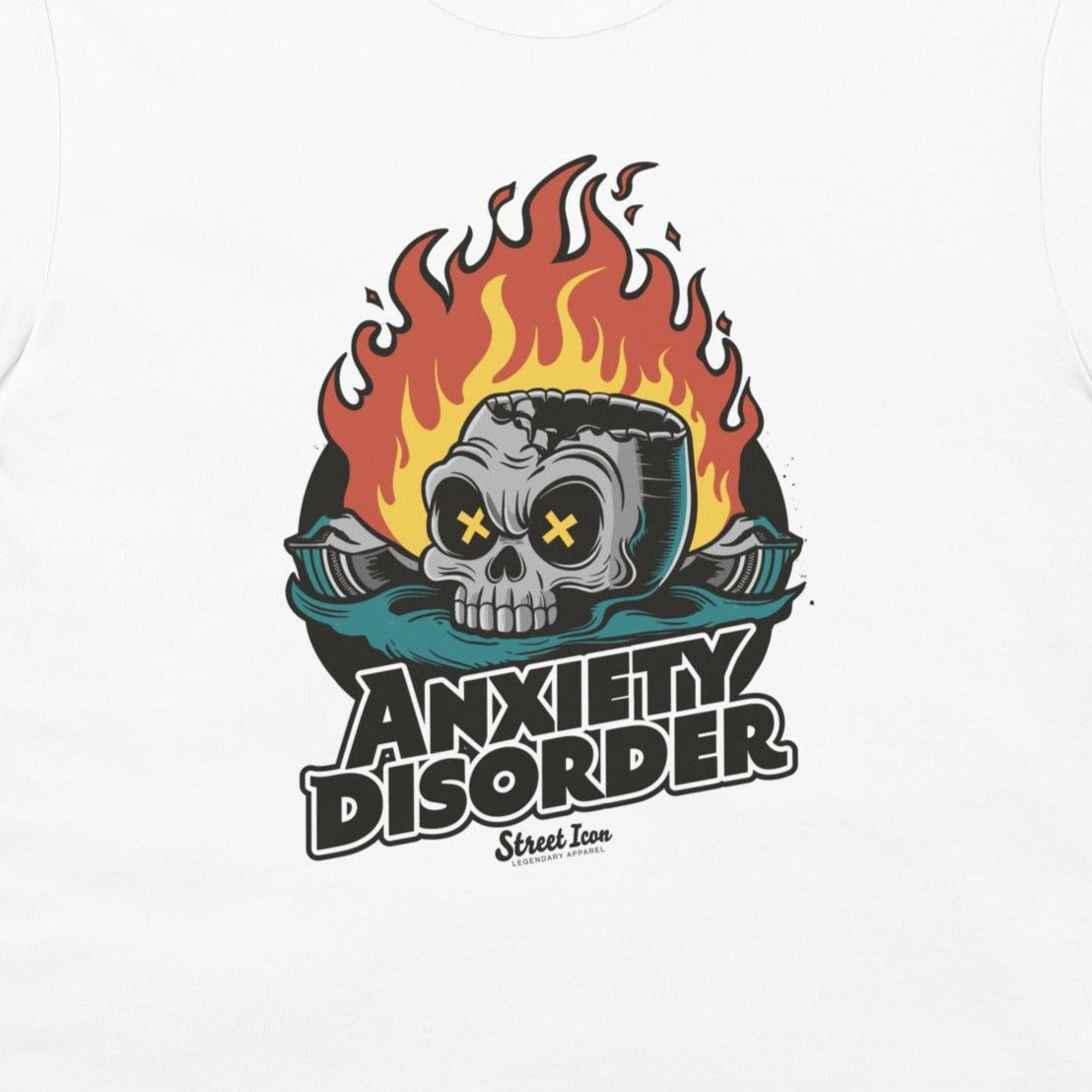 Anxiety Skull - T - Shirt - Street Icon