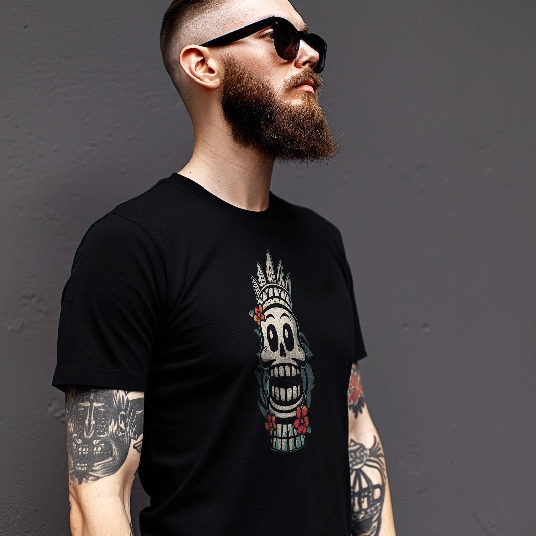 Cartoon Tiki - T - Shirt - Street Icon