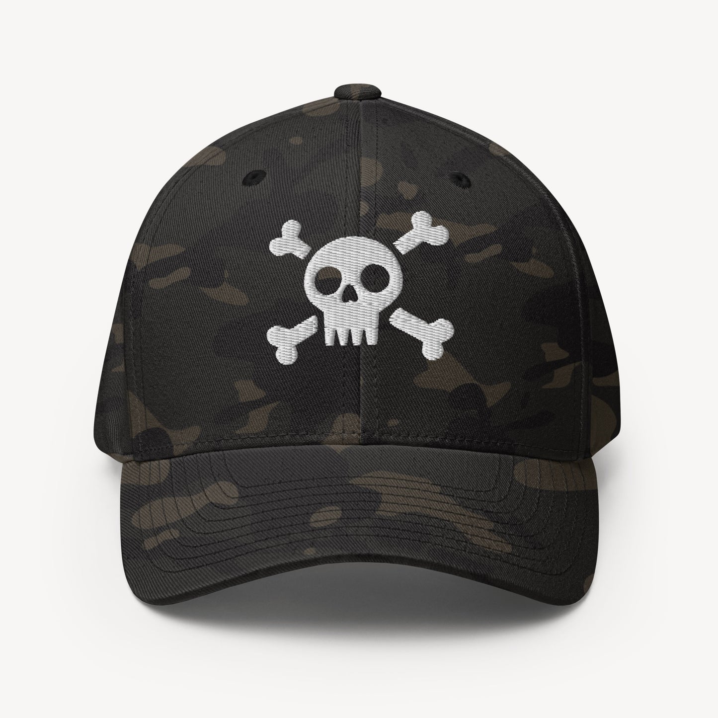 Skull - Dad Cap mit Strickmotiv