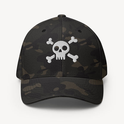 Skull - Dad Cap mit Strickmotiv