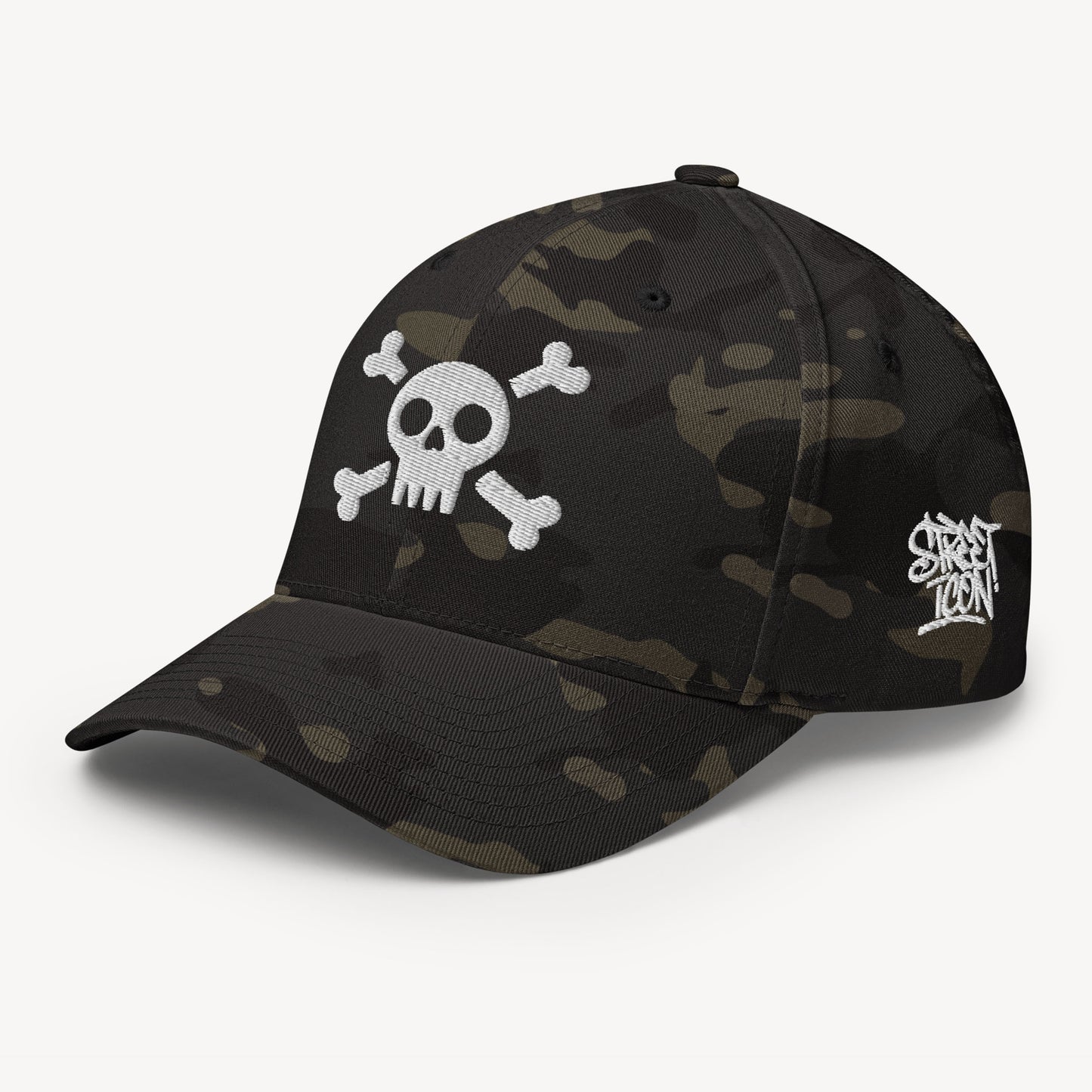 Skull - Dad Cap mit Strickmotiv