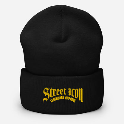 Street Icon - Basics - Umgeschlagene Beanie mit Stickmotiv