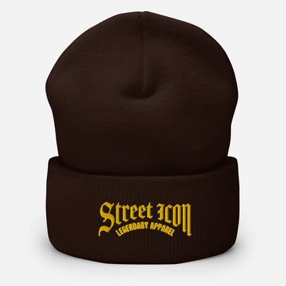 Street Icon - Basics - Umgeschlagene Beanie mit Stickmotiv