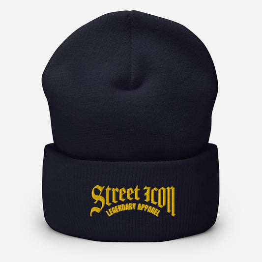 Street Icon - Basics - Umgeschlagene Beanie mit Stickmotiv