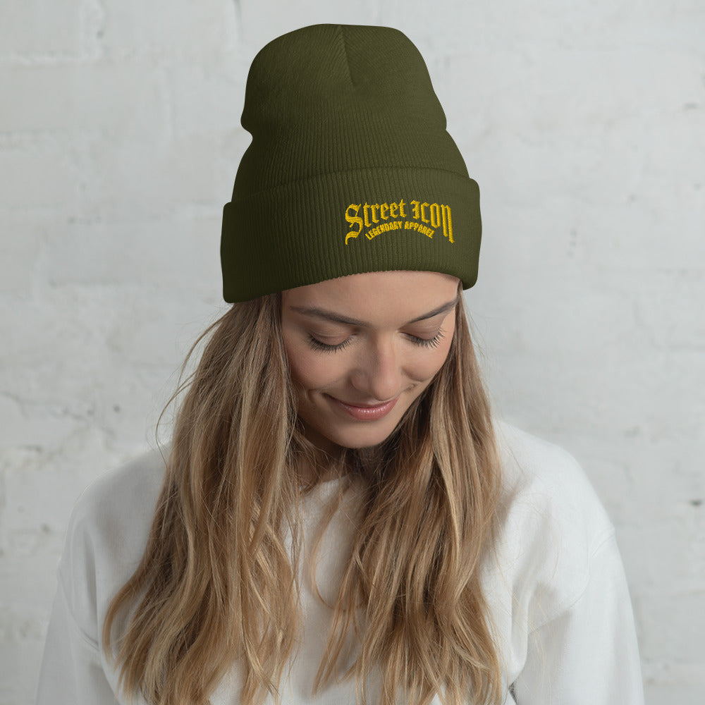 Street Icon - Basics - Umgeschlagene Beanie mit Stickmotiv