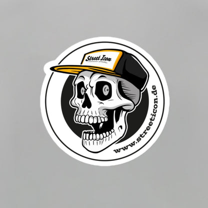 Skate Skull - Aufkleber