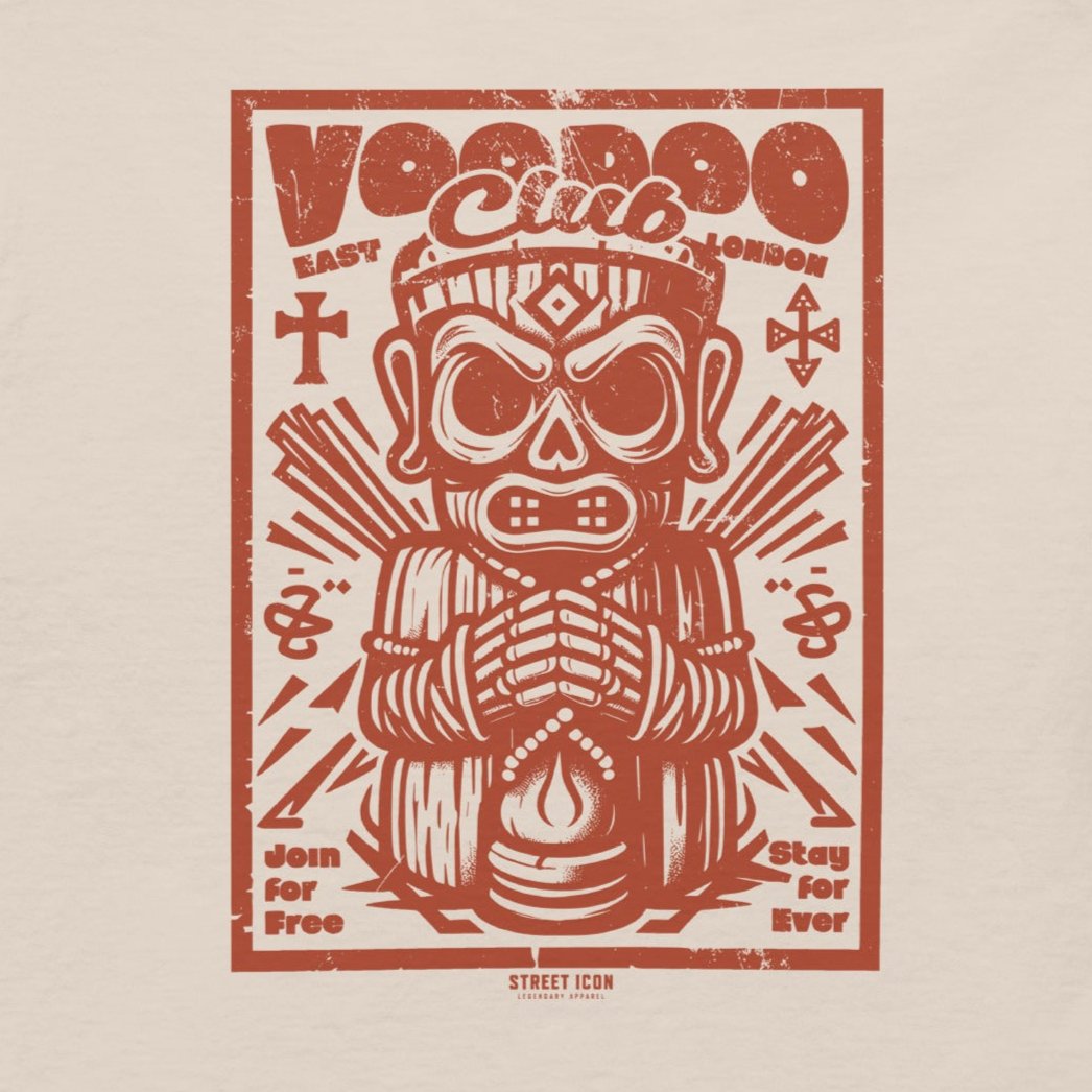 Voodoo Club - T-Shirt mit Backprint