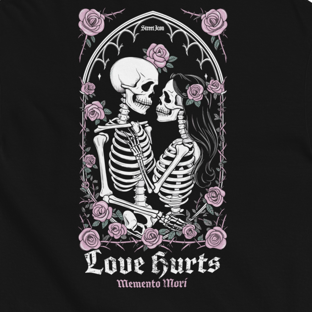 Love Hurts - Heavy Cotton T-Shirt mit Backprint