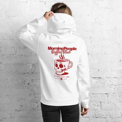 Morning Coffee People Club - Hoodie mit Back Print