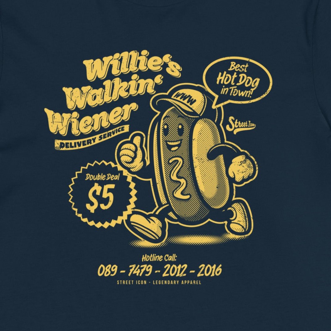 Willie's Walkin' Wiener - Premium T-Shirt