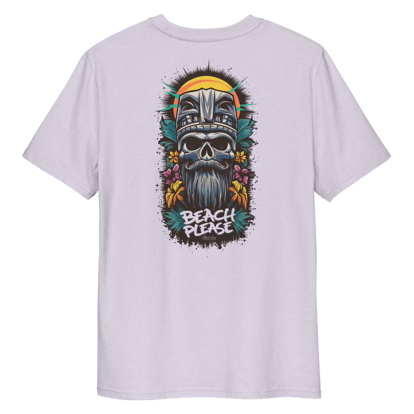 Tiki Skull (Modell B) - Premium T-Shirt mit 2-seitigem Druck