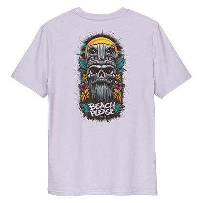 Tiki Skull (Modell B) - Premium T-Shirt mit 2-seitigem Druck