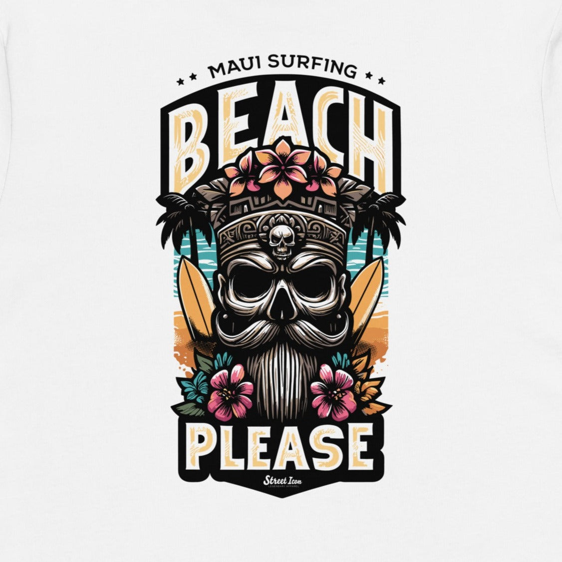 Maui Surfing - Premium T-Shirt with 2-sided print