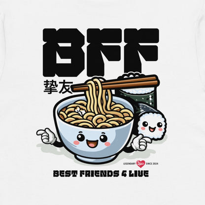 BFF Ramen - Premium T-Shirt mit 2-seitigem Druck